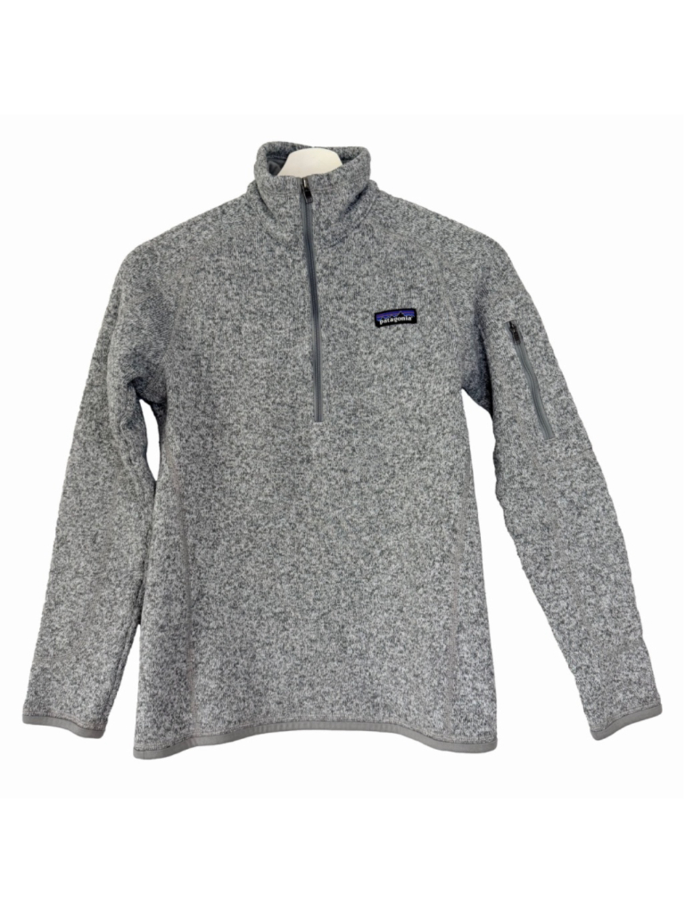 Patagonia Women's Gray Better Sweater Quarter Zip Pullover XS - Picture 2 of 11